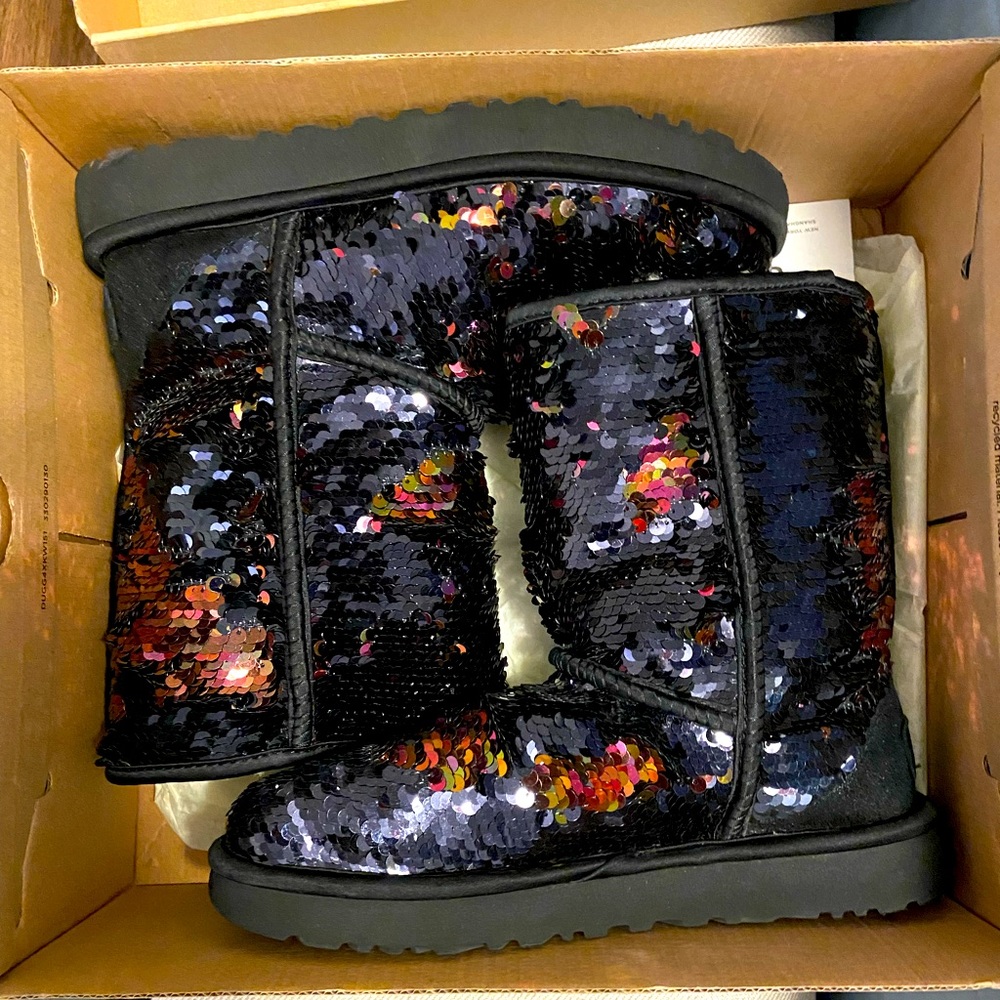 Women’s UGG Classic Short sequin boots